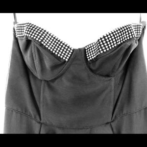 Jill by Jill Stuart - Black Corset + Highlow Hem